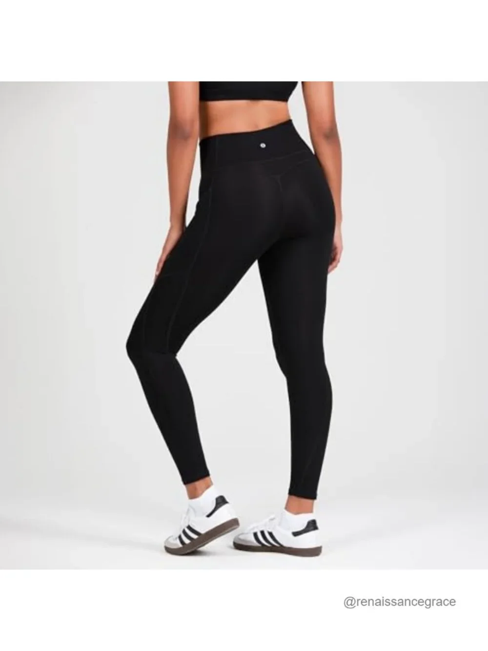 High Waisted Pocket Leggings with Tummy Control, 4-Way Stretch, UPF 50+